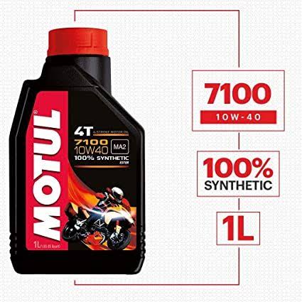 MOTUL 7100 4T 10w40 100% Synthetic Ester Synthetic Blend Engine Oil (1L)